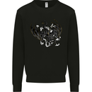 Moodolf Funny Rudolf Christmas Cow Kids Sweatshirt Jumper Black