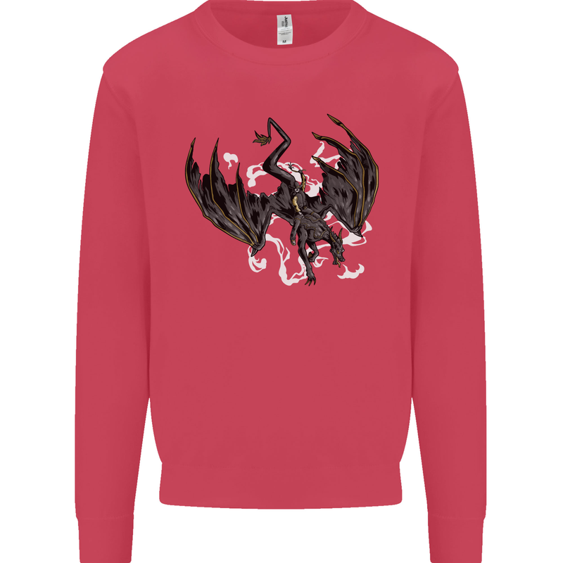 Moodolf Funny Rudolf Christmas Cow Kids Sweatshirt Jumper Heliconia