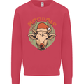 Moodolf Funny Rudolf Christmas Cow Kids Sweatshirt Jumper Heliconia