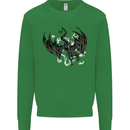 Moodolf Funny Rudolf Christmas Cow Kids Sweatshirt Jumper Irish Green