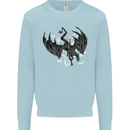 Moodolf Funny Rudolf Christmas Cow Kids Sweatshirt Jumper Light Blue