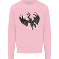 Moodolf Funny Rudolf Christmas Cow Kids Sweatshirt Jumper Light Pink