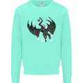 Moodolf Funny Rudolf Christmas Cow Kids Sweatshirt Jumper Peppermint