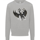 Moodolf Funny Rudolf Christmas Cow Kids Sweatshirt Jumper Sports Grey