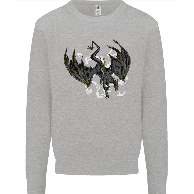Moodolf Funny Rudolf Christmas Cow Kids Sweatshirt Jumper Sports Grey