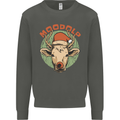 Moodolf Funny Rudolf Christmas Cow Kids Sweatshirt Jumper Storm Grey