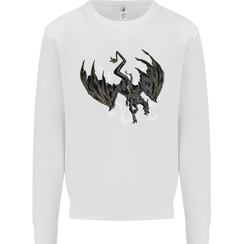 Moodolf Funny Rudolf Christmas Cow Kids Sweatshirt Jumper White