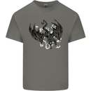 Moodolf Funny Rudolf Christmas Cow Kids T-Shirt Childrens Charcoal