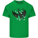 Moodolf Funny Rudolf Christmas Cow Kids T-Shirt Childrens Irish Green
