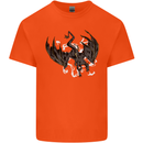 Moodolf Funny Rudolf Christmas Cow Kids T-Shirt Childrens Orange