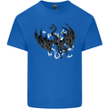 Moodolf Funny Rudolf Christmas Cow Kids T-Shirt Childrens Royal Blue