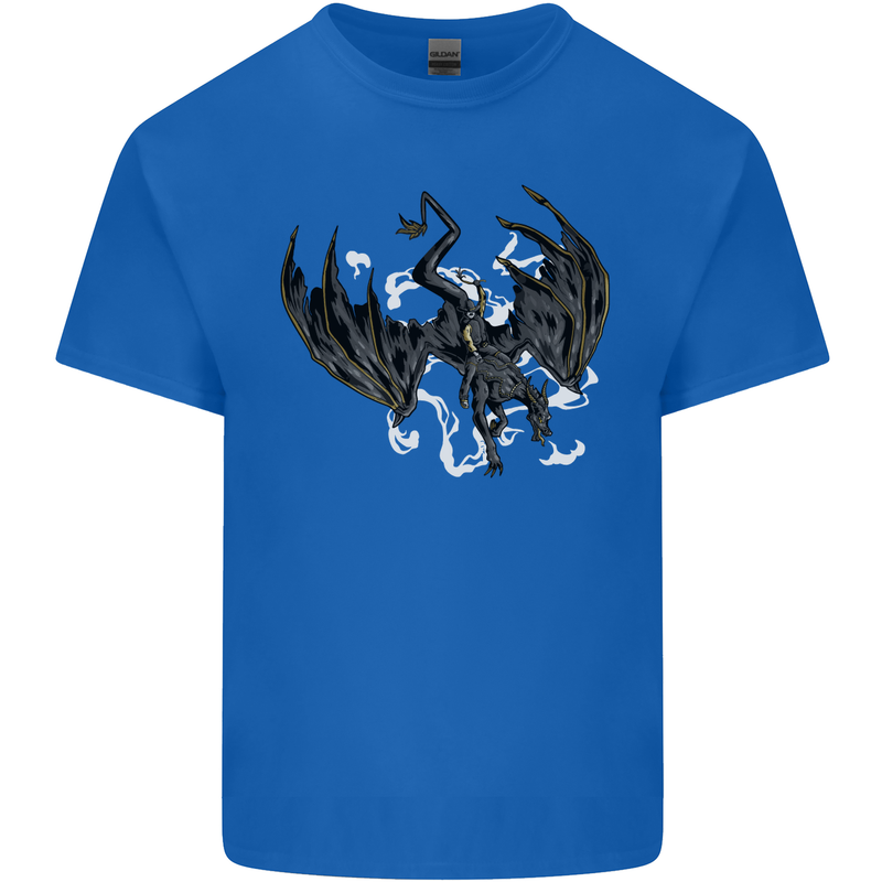 Moodolf Funny Rudolf Christmas Cow Kids T-Shirt Childrens Royal Blue