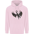 Moodolf Funny Rudolf Christmas Cow Mens 80% Cotton Hoodie Light Pink