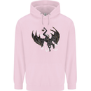 Moodolf Funny Rudolf Christmas Cow Mens 80% Cotton Hoodie Light Pink