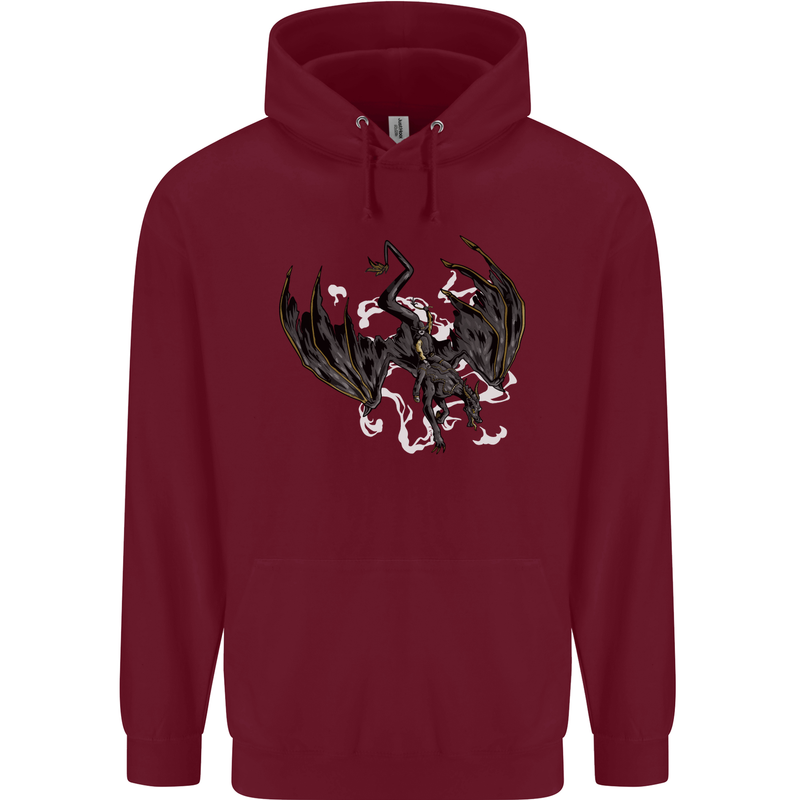 Moodolf Funny Rudolf Christmas Cow Mens 80% Cotton Hoodie Maroon
