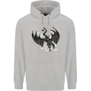 Moodolf Funny Rudolf Christmas Cow Mens 80% Cotton Hoodie Sports Grey