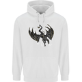 Moodolf Funny Rudolf Christmas Cow Mens 80% Cotton Hoodie White
