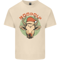 Moodolf Funny Rudolf Christmas Cow Mens Cotton T-Shirt Tee Top Natural