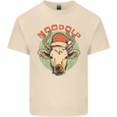 Moodolf Funny Rudolf Christmas Cow Mens Cotton T-Shirt Tee Top Natural