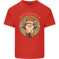 Moodolf Funny Rudolf Christmas Cow Mens Cotton T-Shirt Tee Top Red