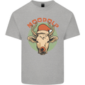 Moodolf Funny Rudolf Christmas Cow Mens Cotton T-Shirt Tee Top Sports Grey