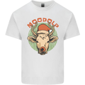 Moodolf Funny Rudolf Christmas Cow Mens Cotton T-Shirt Tee Top White