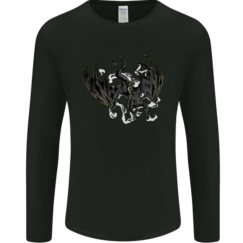 Moodolf Funny Rudolf Christmas Cow Mens Long Sleeve T-Shirt Black