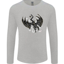 Moodolf Funny Rudolf Christmas Cow Mens Long Sleeve T-Shirt Sports Grey