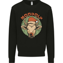 Moodolf Funny Rudolf Christmas Cow Mens Sweatshirt Jumper Black