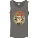 Moodolf Funny Rudolf Christmas Cow Mens Vest Tank Top Charcoal