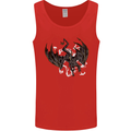 Moodolf Funny Rudolf Christmas Cow Mens Vest Tank Top Red