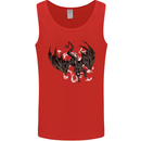 Moodolf Funny Rudolf Christmas Cow Mens Vest Tank Top Red
