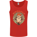 Moodolf Funny Rudolf Christmas Cow Mens Vest Tank Top Red