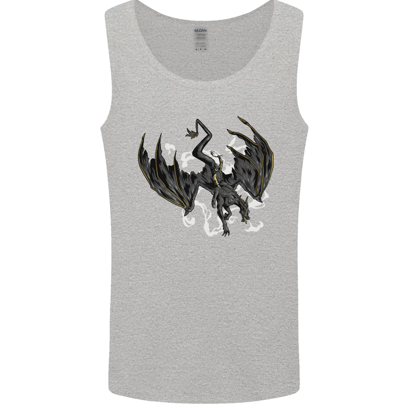 Moodolf Funny Rudolf Christmas Cow Mens Vest Tank Top Sports Grey