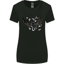 Moodolf Funny Rudolf Christmas Cow Womens Wider Cut T-Shirt Black