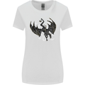 Moodolf Funny Rudolf Christmas Cow Womens Wider Cut T-Shirt White