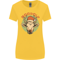 Moodolf Funny Rudolf Christmas Cow Womens Wider Cut T-Shirt Yellow