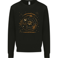 Moon Phases Celestial Pagan Kids Sweatshirt Jumper Black