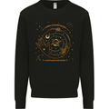 Moon Phases Celestial Pagan Mens Sweatshirt Jumper Black