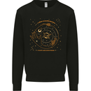 Moon Phases Celestial Pagan Mens Sweatshirt Jumper Black