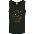 Moon Phases Celestial Pagan Mens Vest Tank Top Black