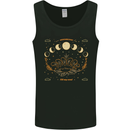 Moonbeams Moon Phases Celestial Pagan Mens Vest Tank Top Black