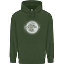 Moonchild Cancer Zodiac Childrens Kids Hoodie Forest Green