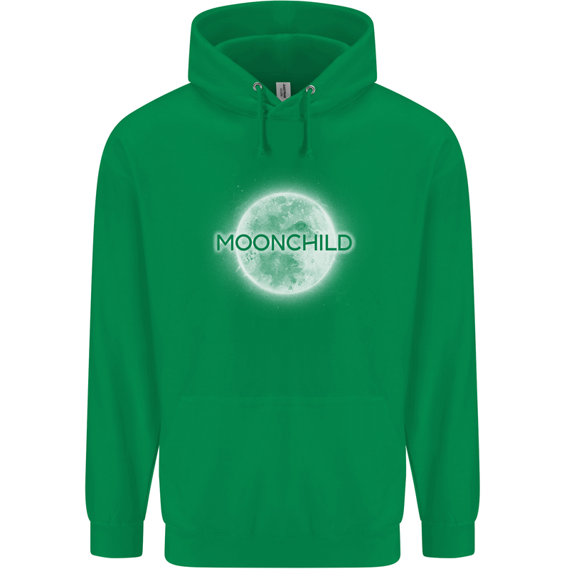 Moonchild Cancer Zodiac Childrens Kids Hoodie Irish Green