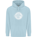 Moonchild Cancer Zodiac Childrens Kids Hoodie Light Blue