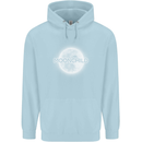 Moonchild Cancer Zodiac Childrens Kids Hoodie Light Blue