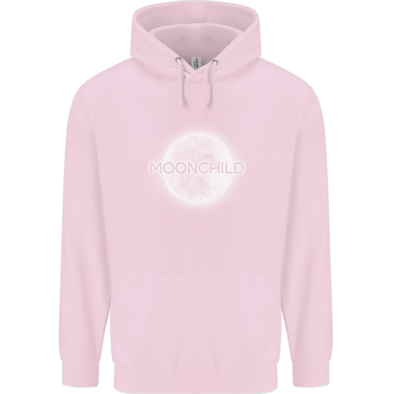 Moonchild Cancer Zodiac Childrens Kids Hoodie Light Pink