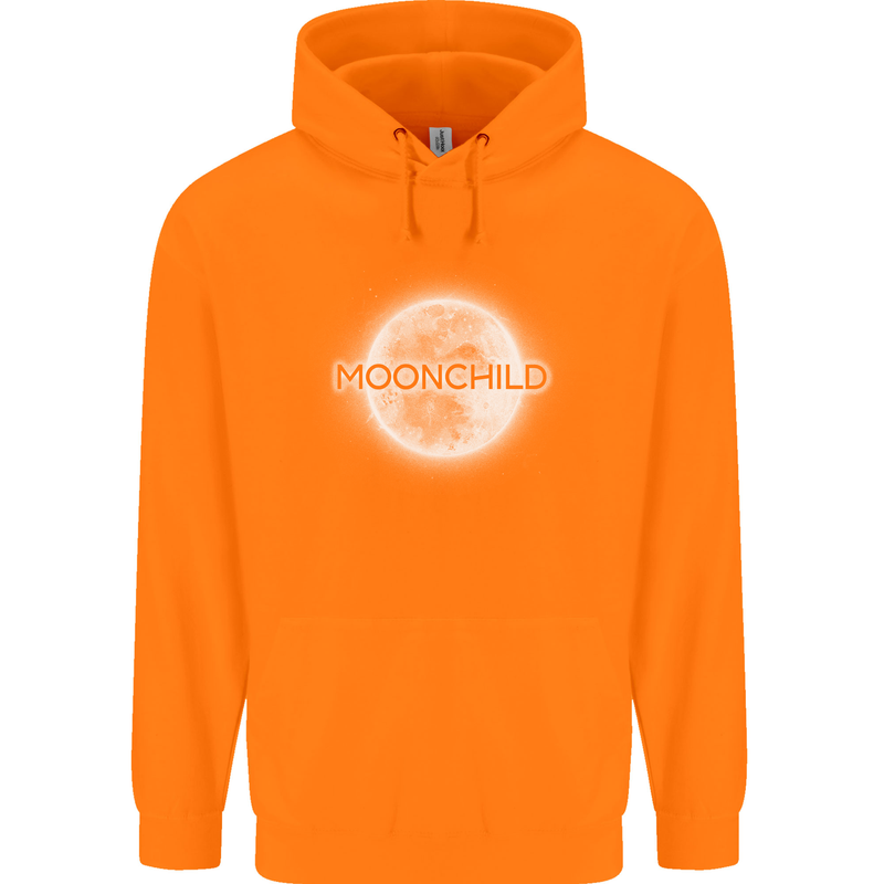 Moonchild Cancer Zodiac Childrens Kids Hoodie Orange