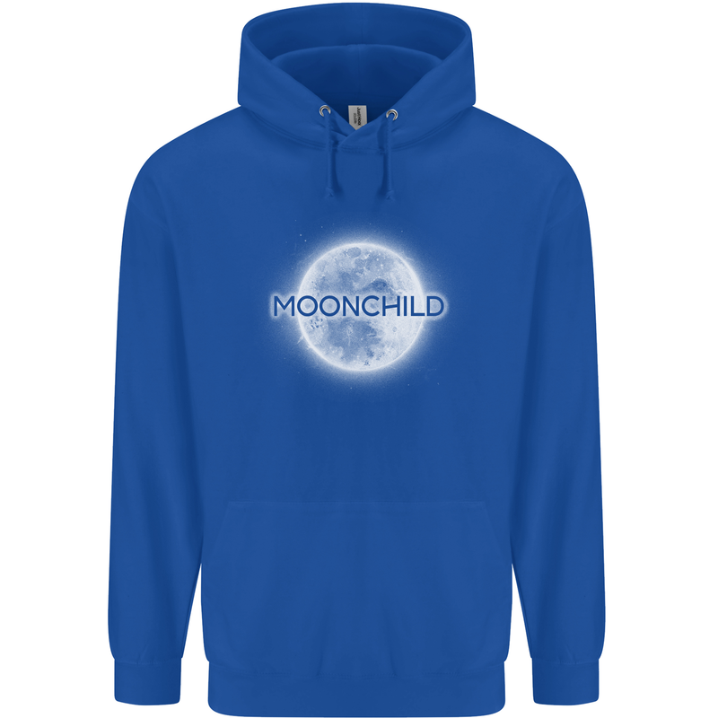 Moonchild Cancer Zodiac Childrens Kids Hoodie Royal Blue