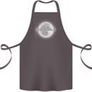 Moonchild Cancer Zodiac Cotton Apron 100% Organic Dark Grey
